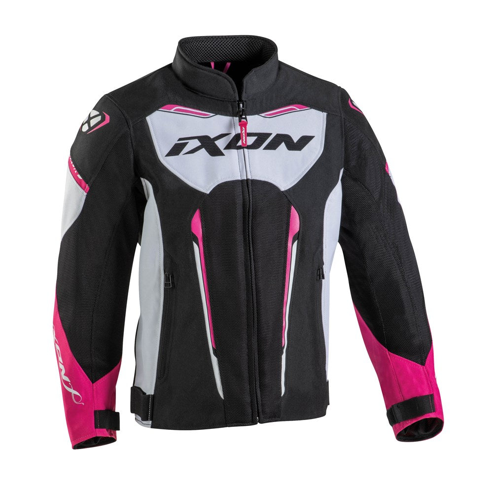 IXON STRIKER AIR KID LADY JKT BLK/WHT/FUS (14ANS)