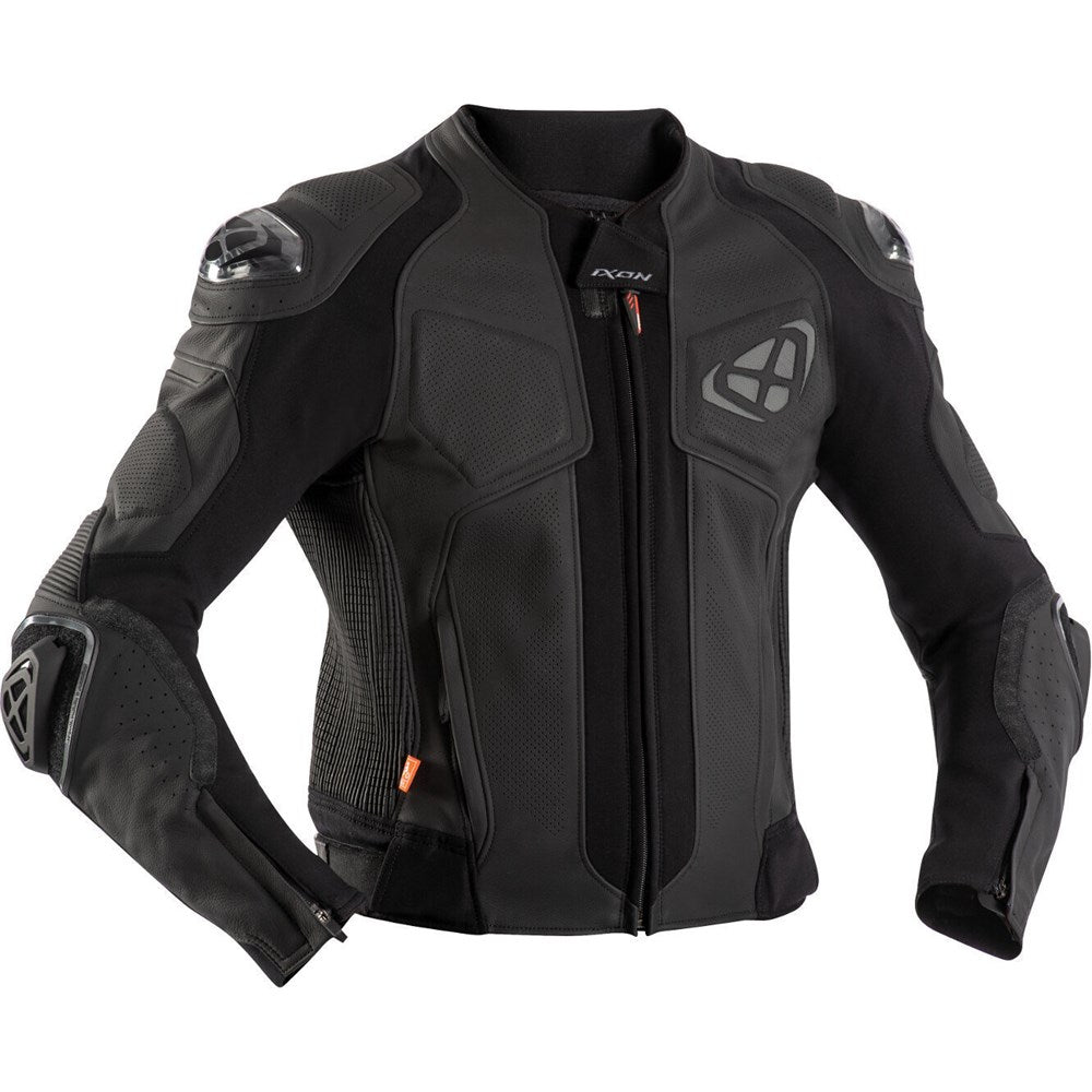 IXON VENDETTA EVO LEATHER JKT BLK (LG)