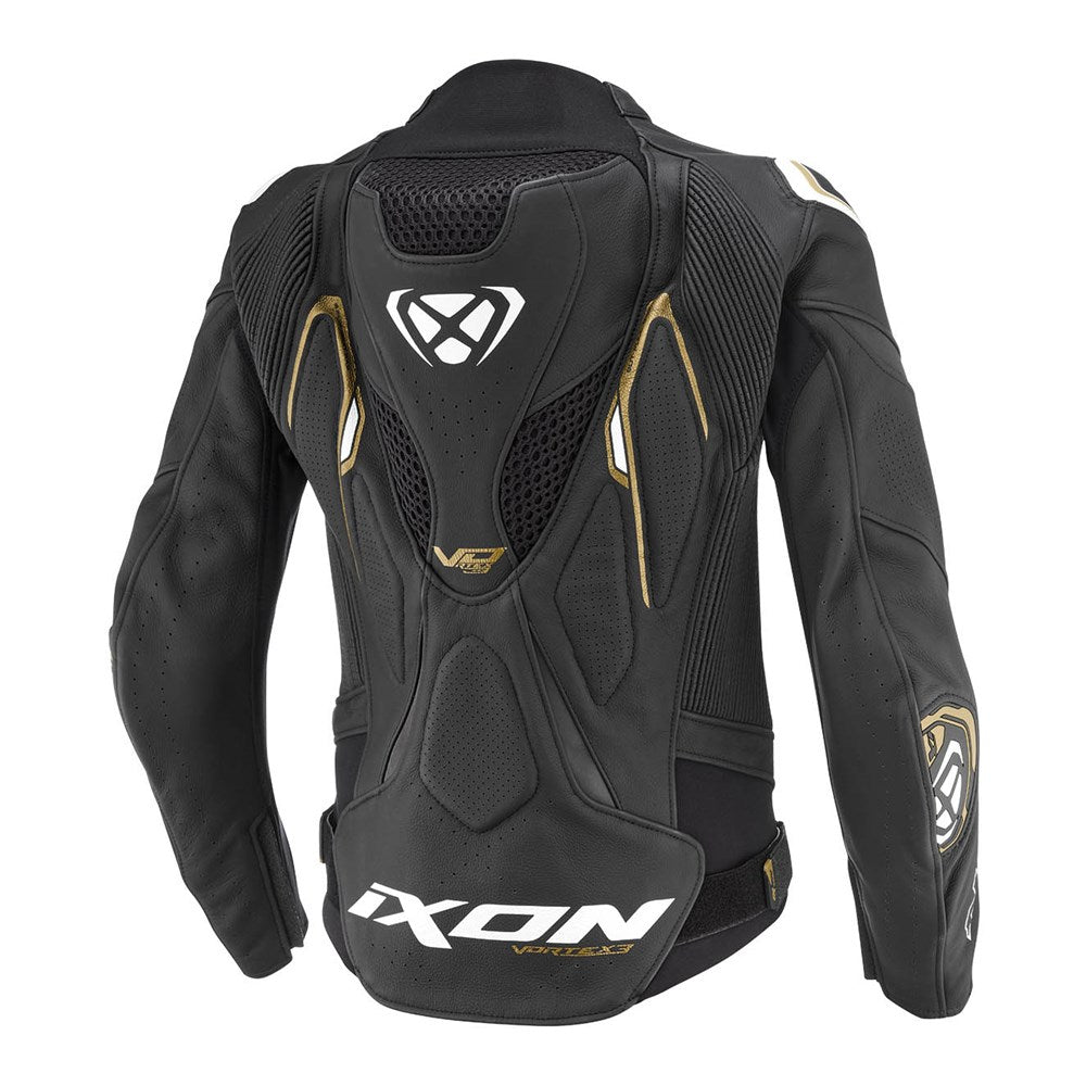 IXON VORTEX 3 LADIES JKT BLK/WHT/GLD (MD)