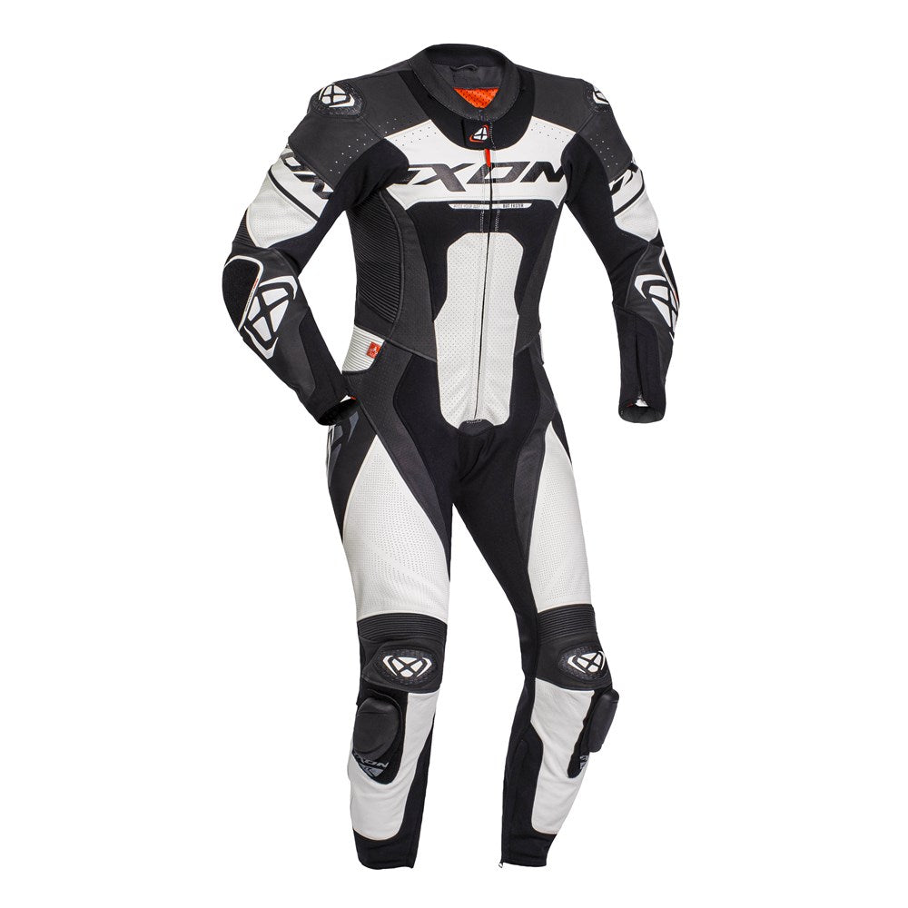 IXON JACKAL 1PC SUIT BLK/WHT (XL)