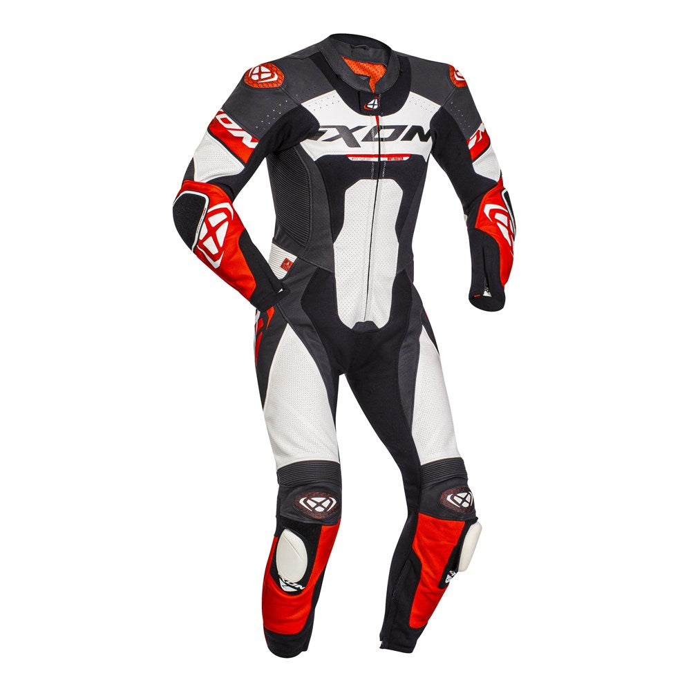 IXON JACKAL 1PC SUIT BLK/WHT/RED (LG)