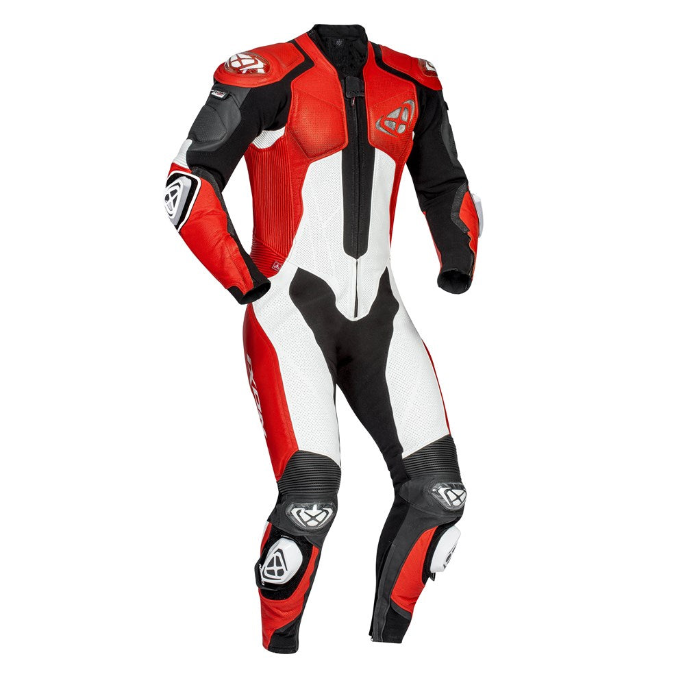 IXON VENDETTA EVO 1PC SUIT BLK/RED/WHT (SM)