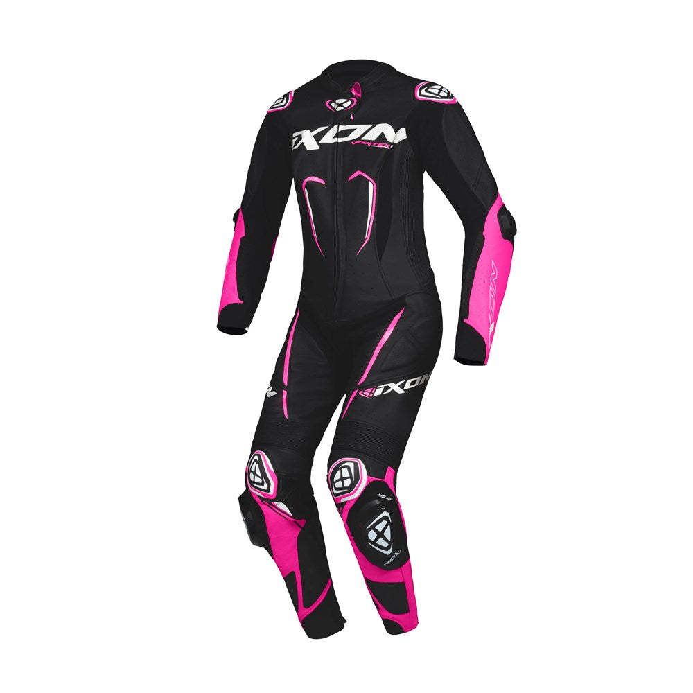 IXON VORTEX 3 LADIES 1P SUIT BLK/PNK/WHT (SM)