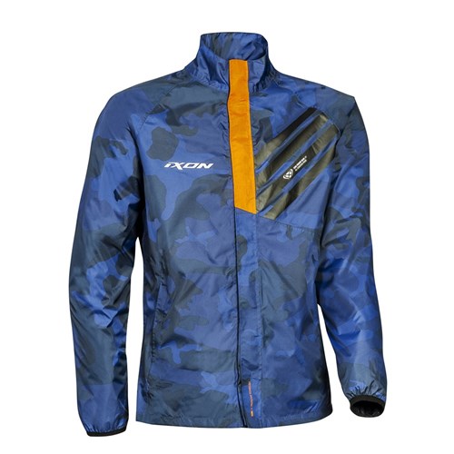 STRIPE JACKET - NAVY/CAMO/ORANGE