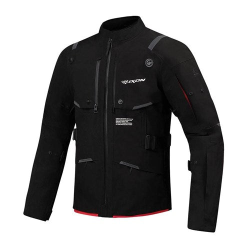 M-SKEID JACKET - BLACK/NEON RED