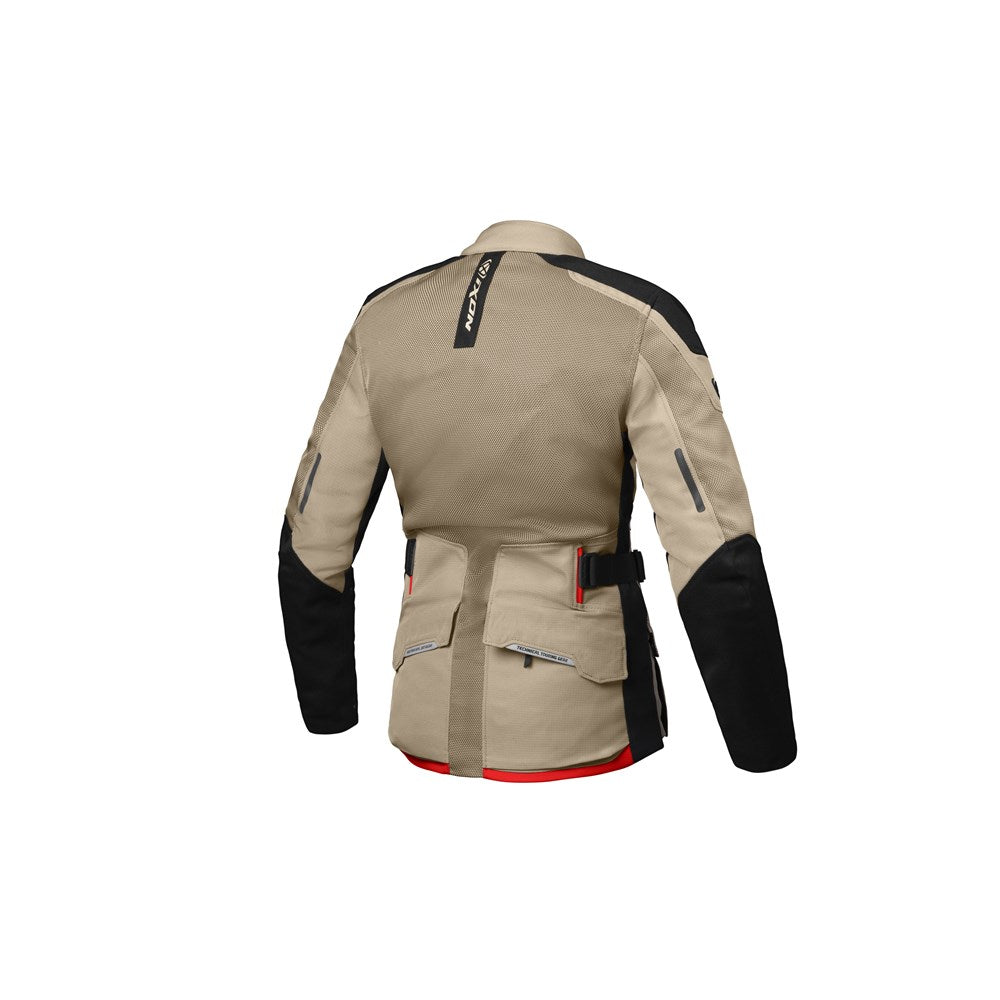 IXON M-NJORD LADY JKT SND/BLK/RED (MD)