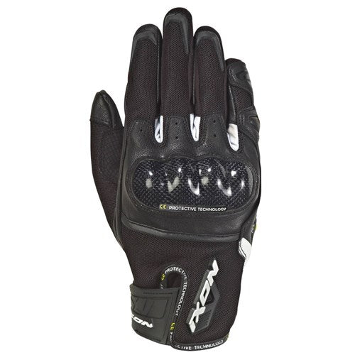 RS RISE AIR GLOVE- BLACK/WHITE