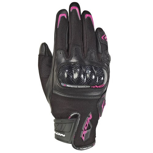 RS RISE AIR LADY GLOVE - BLACK/FUSHIA