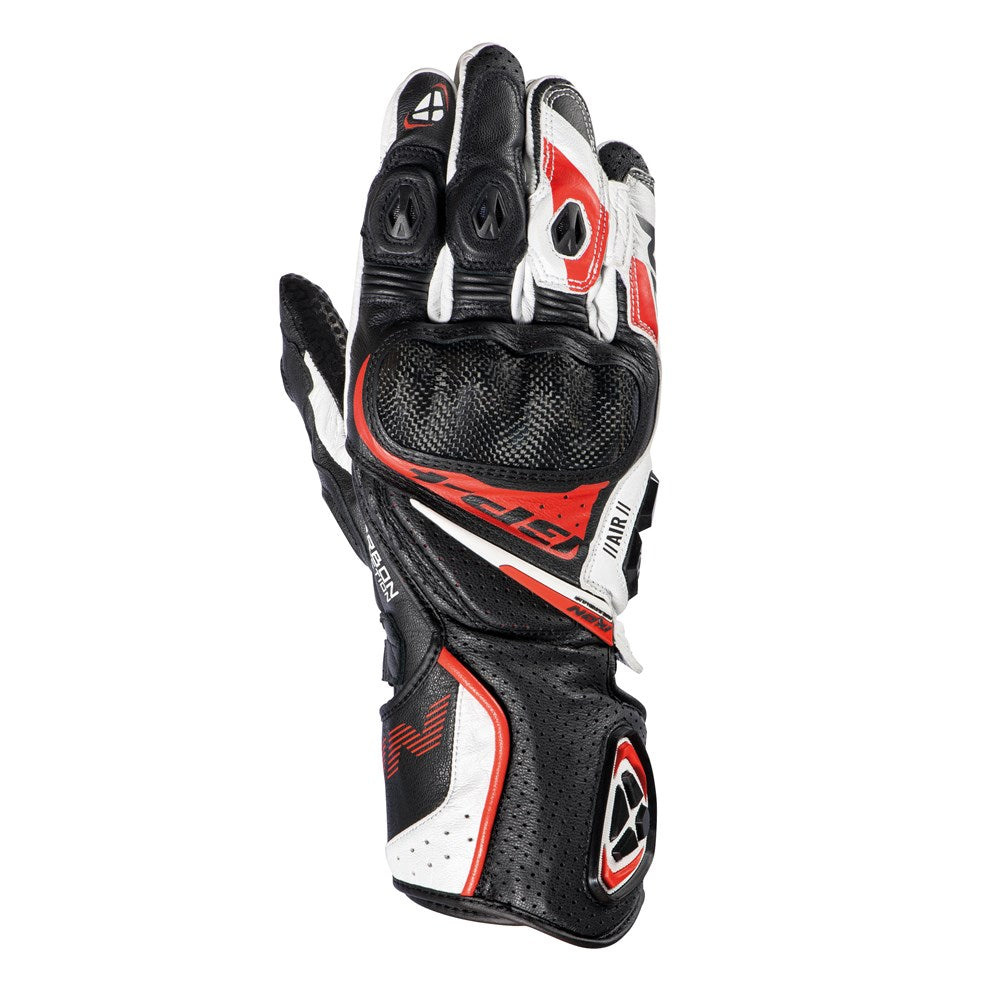 IXON GP4 AIR GLV BLK/WHT/RED (MD)