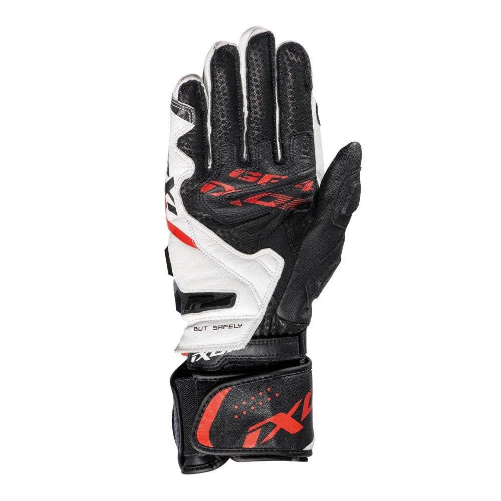 IXON GP4 AIR GLV BLK/WHT/RED (LG)