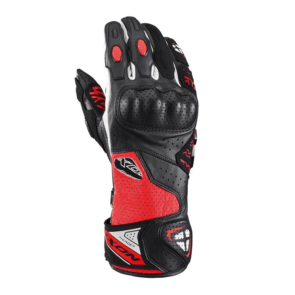 IXON THUNDER AIR GLV BLK/RED/WHT (SM)