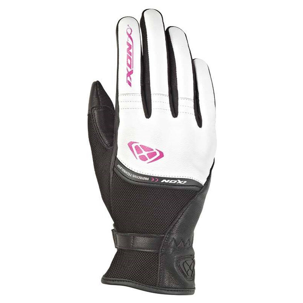 IXON RS SHINE 2 LADY GLV BLK/WHT/FUS (XS) #