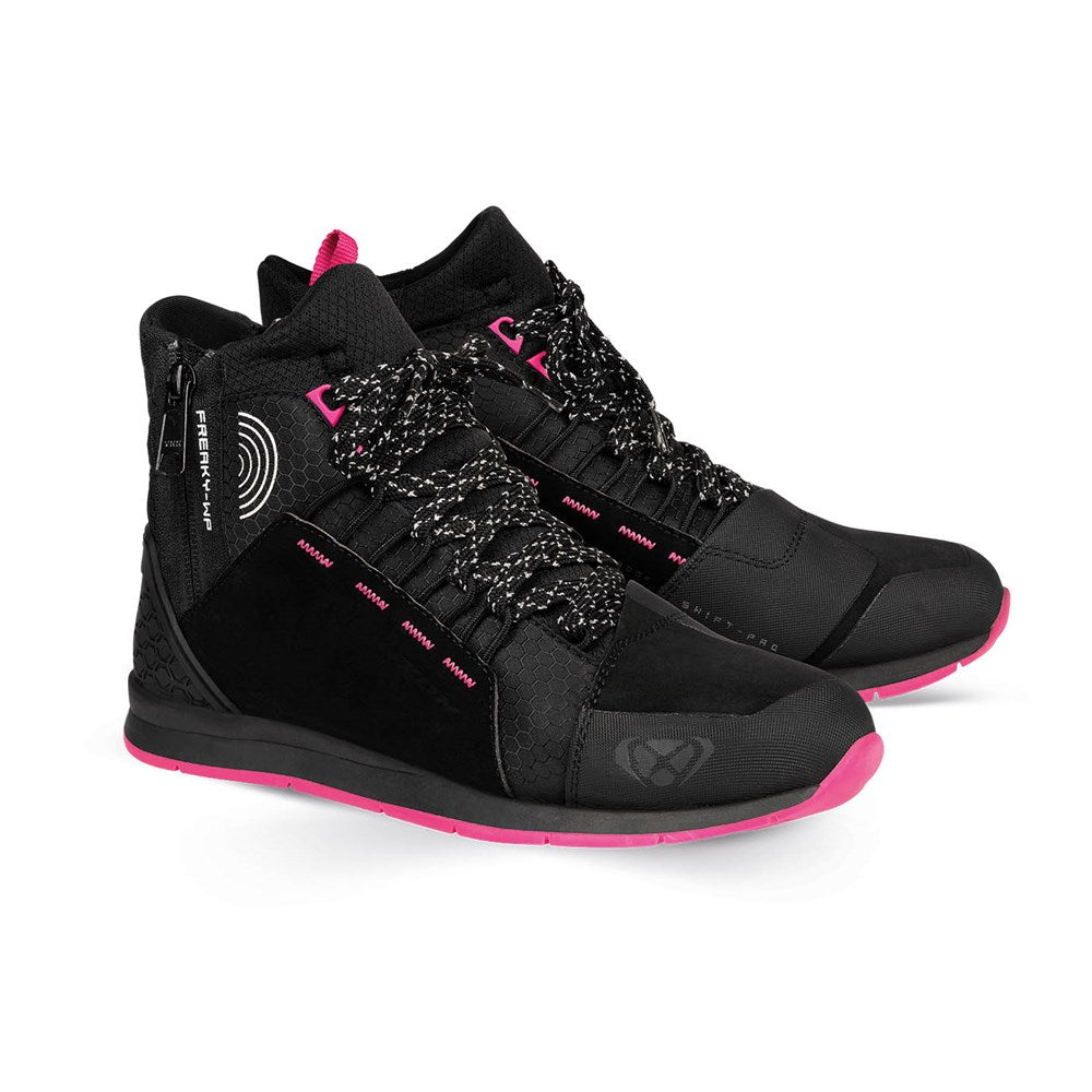 IXON FREAKY WP LADY BOOTS BLK/FUSHIA (39)