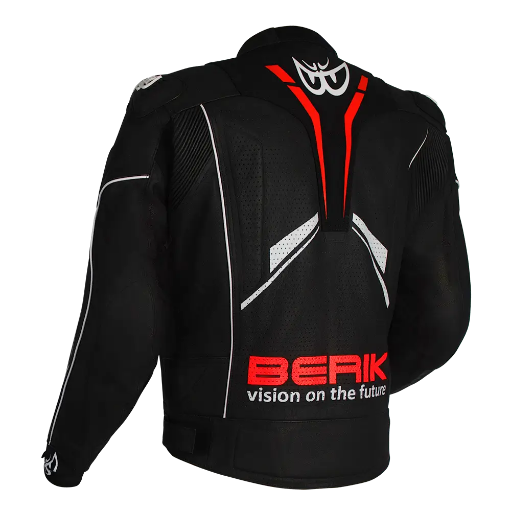 MONZA (BLACK / FLURO-RED)