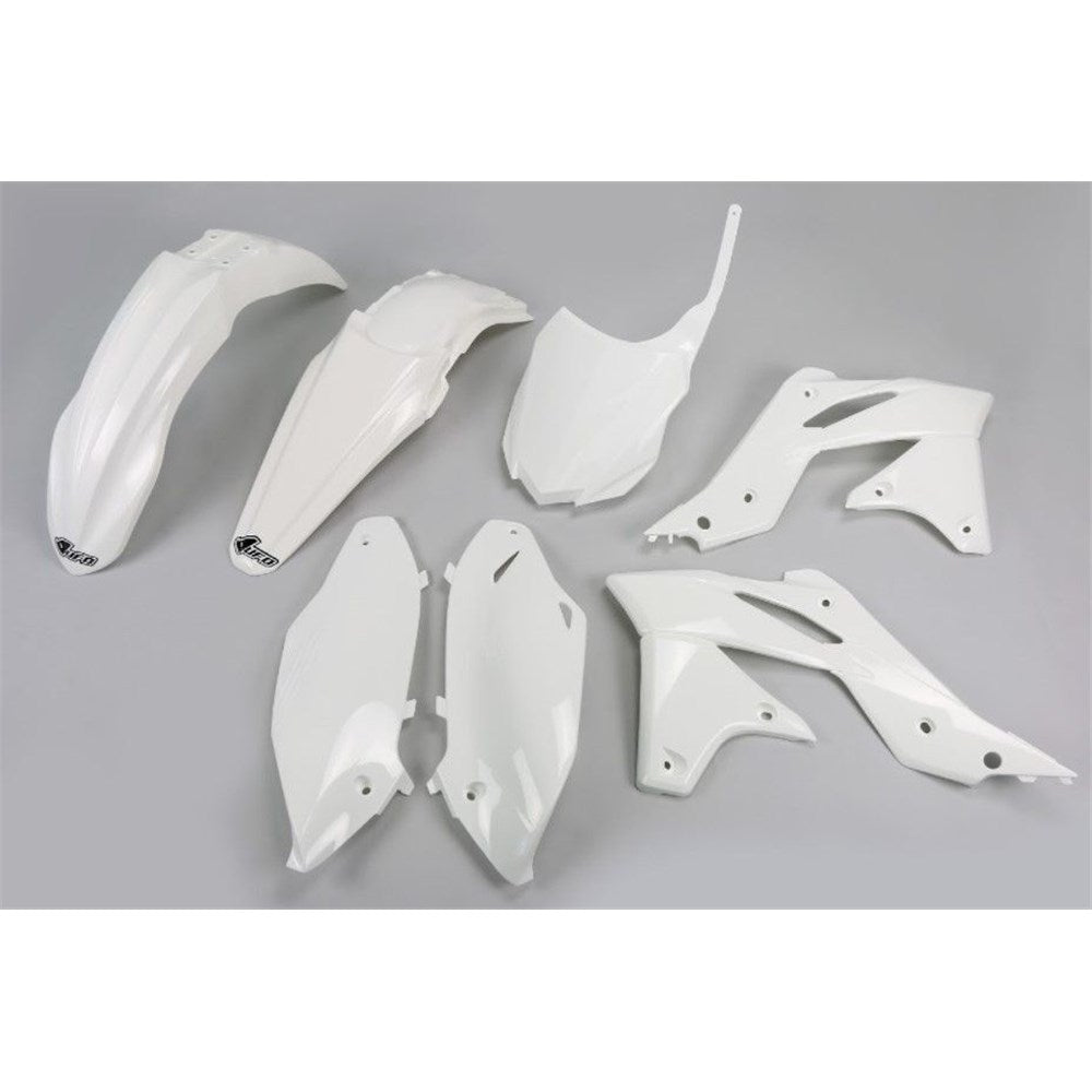 #UFO KAWASAKI KX250F 14-16 PLASTICS KIT (WHT)