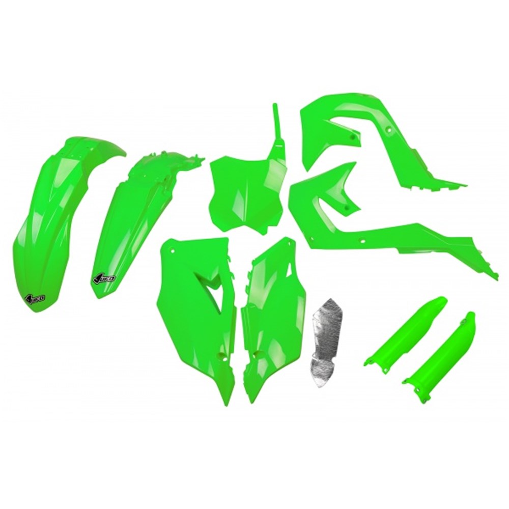 UFO FULL KIT KAWASAKI KXF 250 (2021-24) - KXF 450 (2019-23) NEON GRN