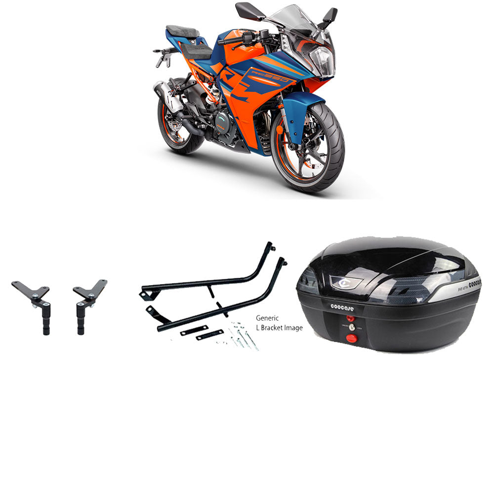 S48 Astra Black Topbox Kit KTM RC 390 22-23 - KT024S48BPBLK