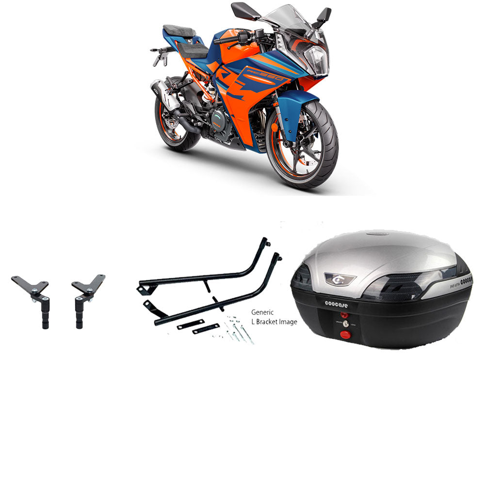 S48 Astra Silver Topbox Kit KTM RC 390 22-23 - KT024S48BPSIL