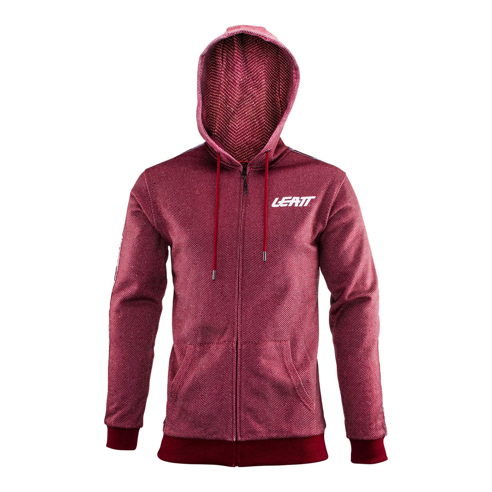 Leatt Premium Zip Hoodie - Ruby