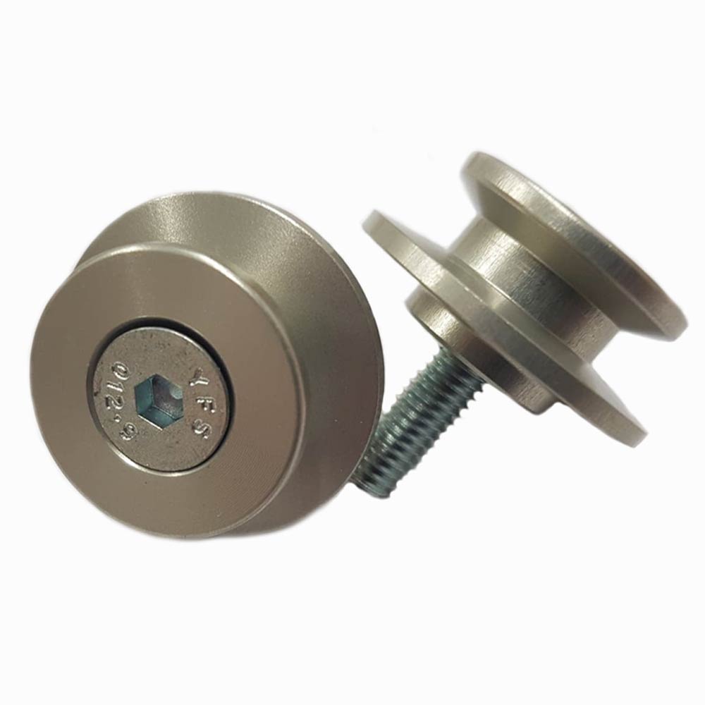OGGY KNOBBS LOW PROFILE REAR PICK UP SPOOLS - M6 x 1 SILVER - LPSPU06SIL