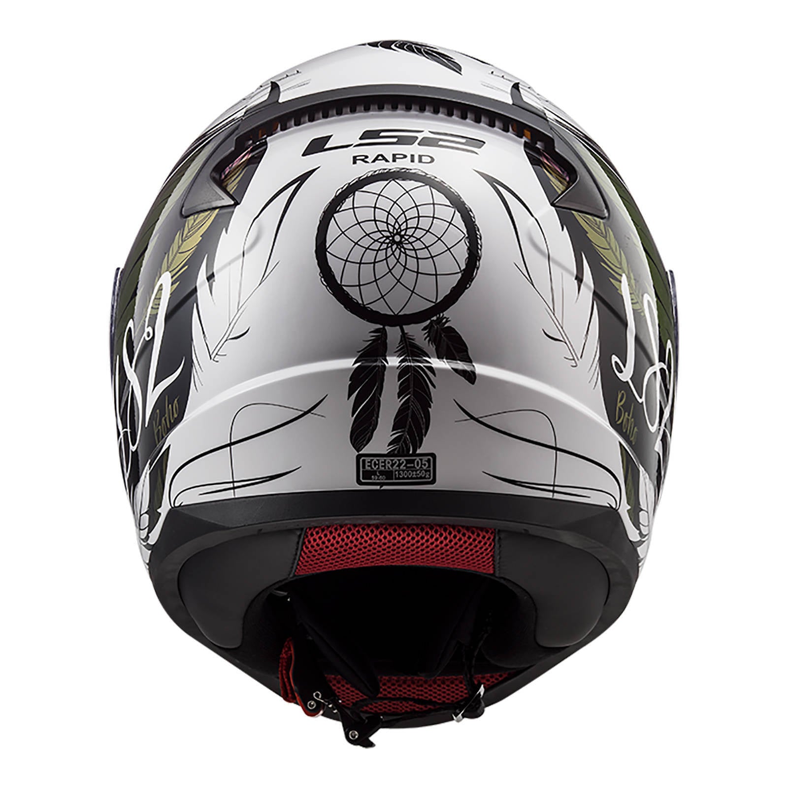 LS2 FF353 Rapid II Boho Helmet - White / Black / Purple 06