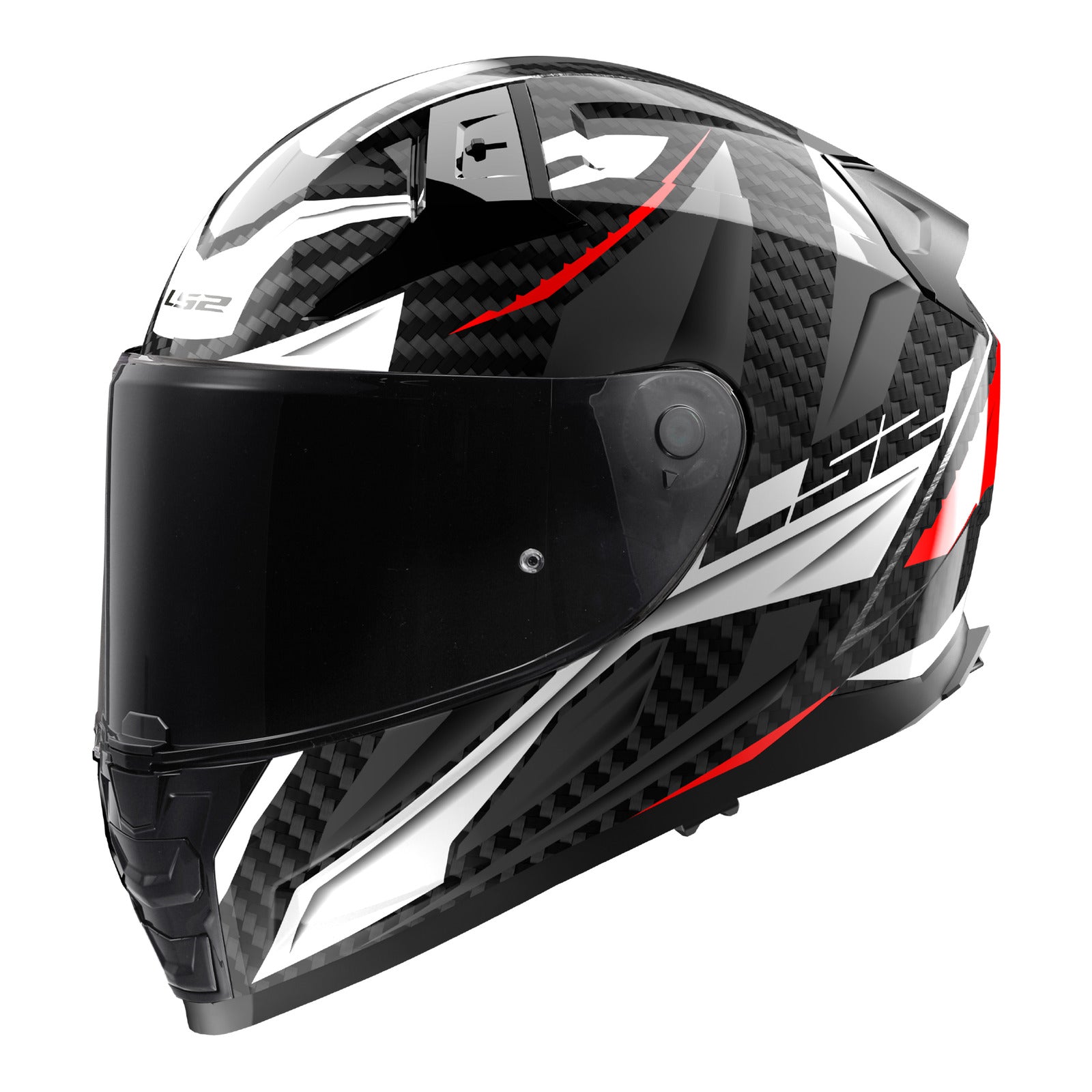 LS2 FF811 Vector IIC Savage Helmet - White / Red / Grey 06