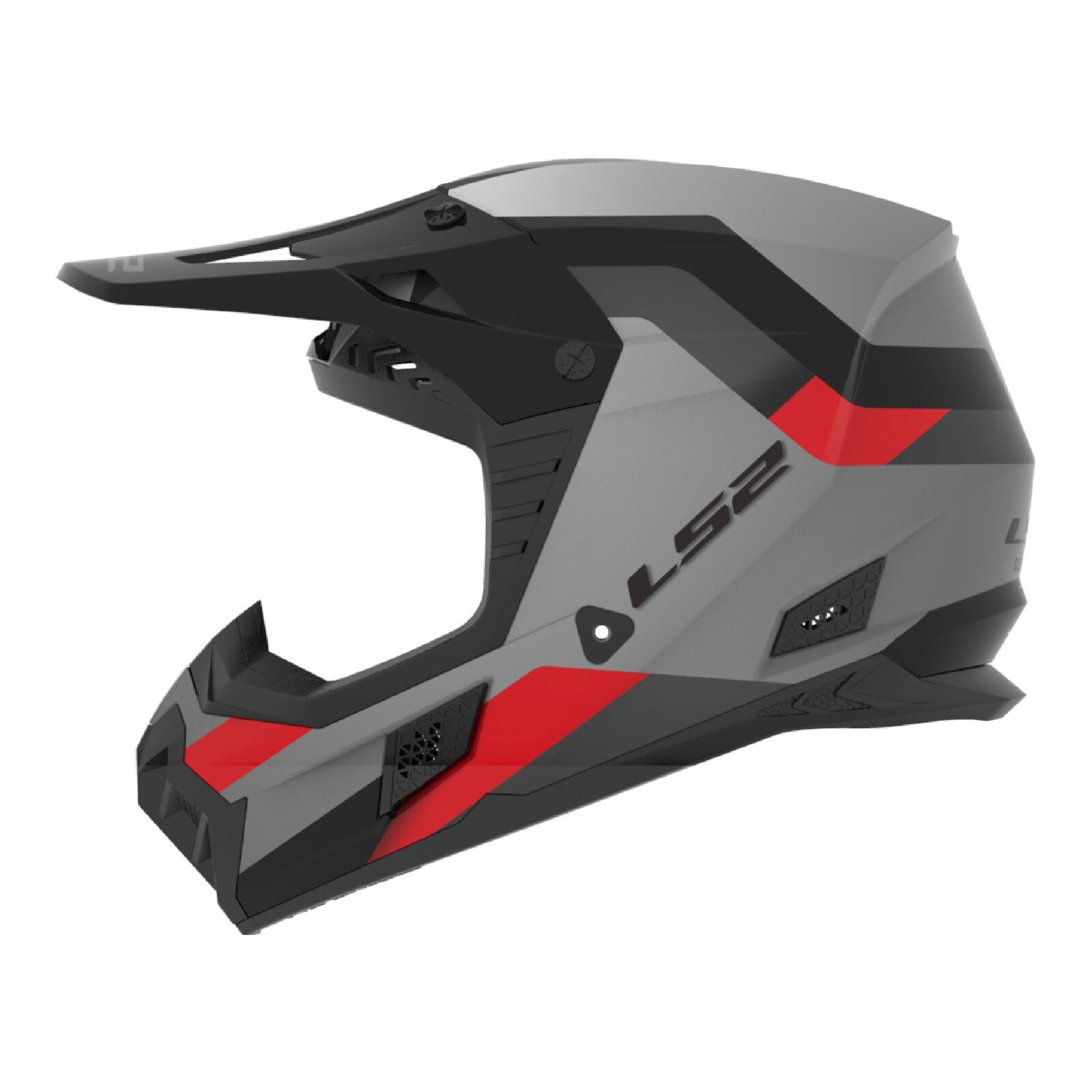 LS2 MX706 COZ Frontier II Helmet - Red / Black / Titanium