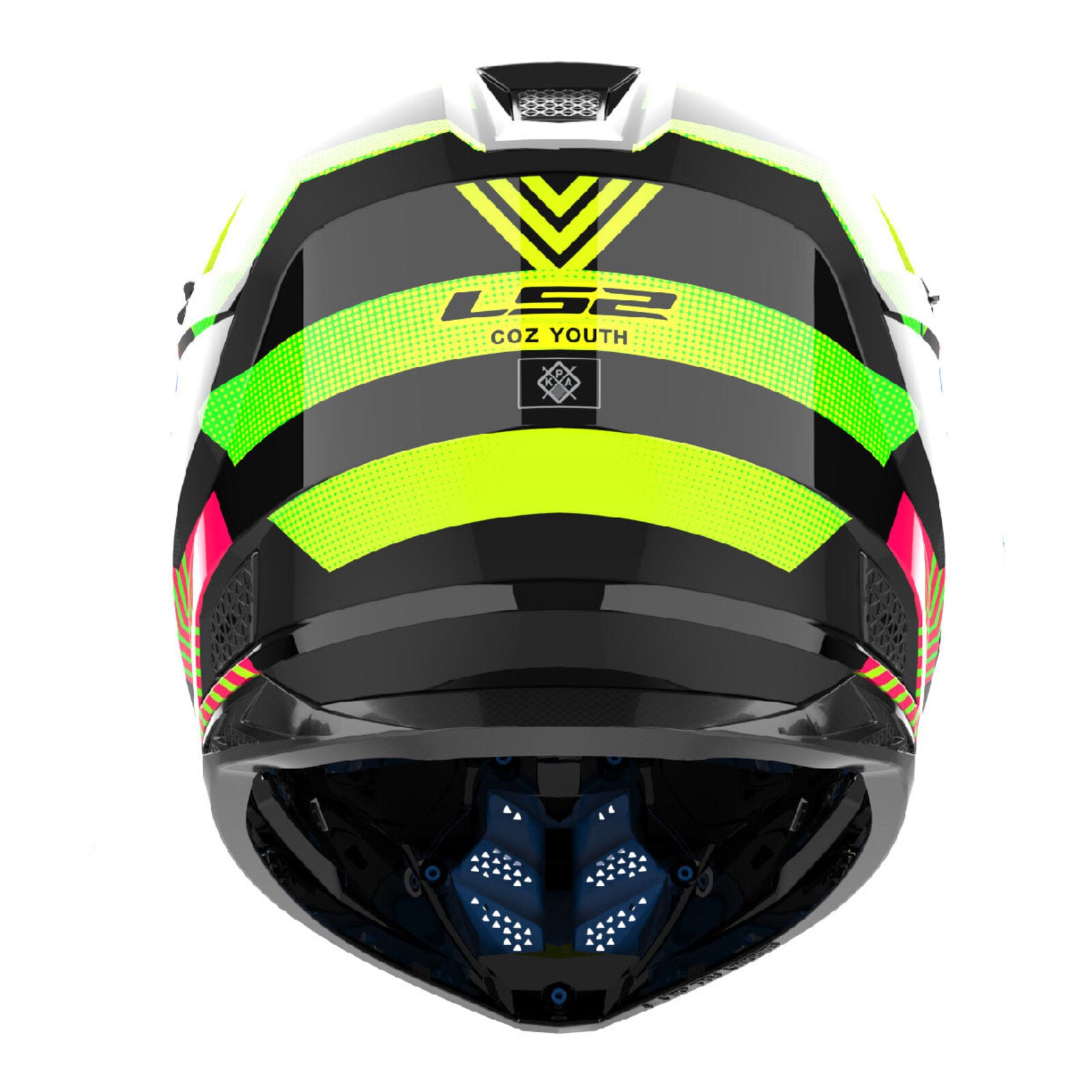 LS2 MX706J COZ Chromatic Helmet - Black / Hi-Vis Pink