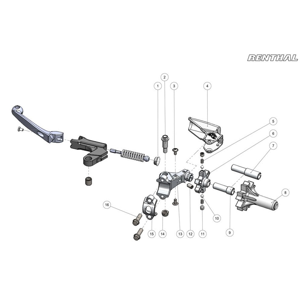 RENTHAL BLACK SHROUD KIT FOR LV111 (LV128BK) #