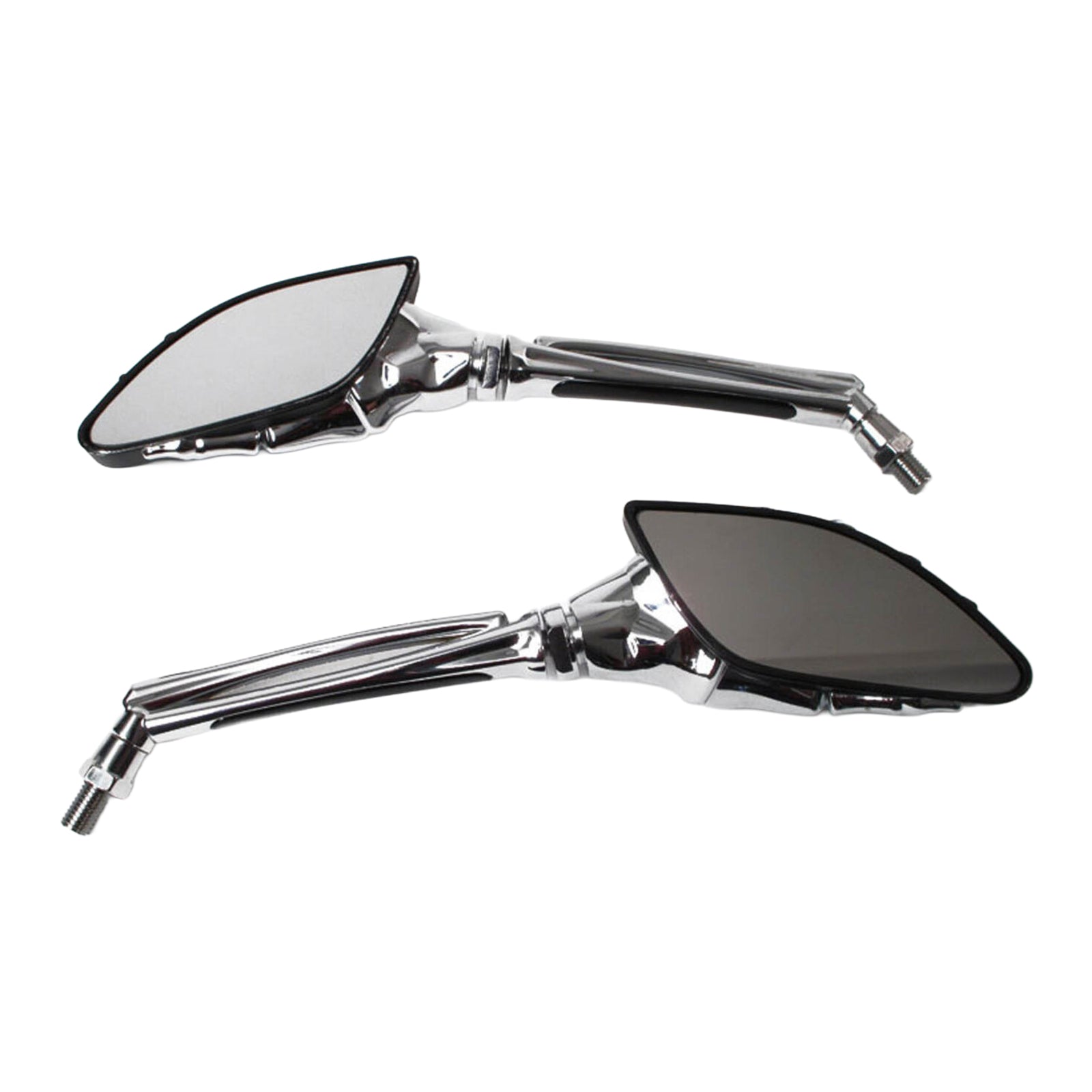 Whites Mirror Universal Skeleton Hand Chrome/Black 10mm (Pair)