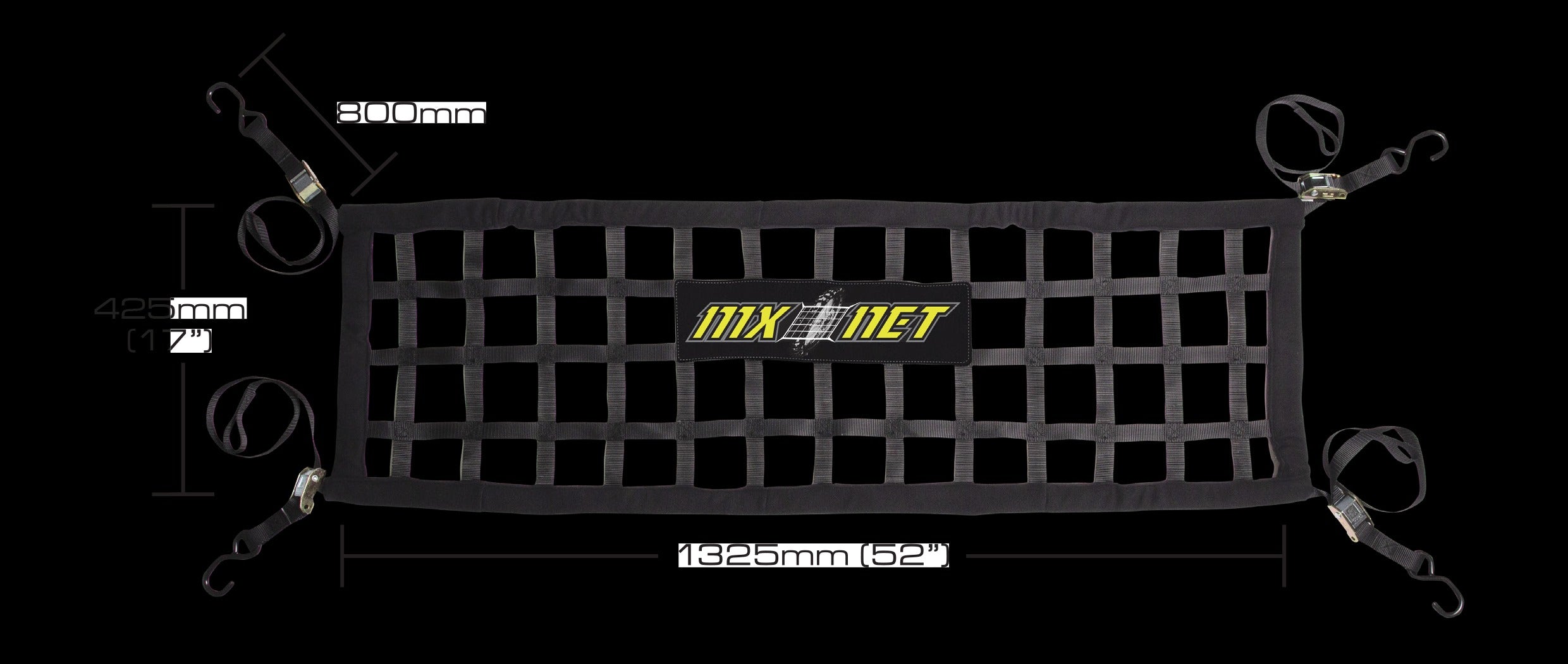MX NET' BIKE/GEAR RESTRAINT BLACK - LARGE