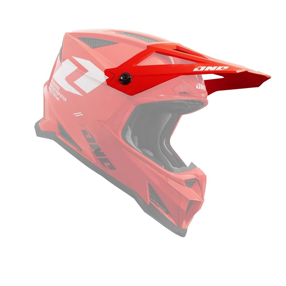 ONE INDUSTRIES X-297 HELMET-S/P PEAK FOCUS - ELECTRIC RED (MD-2XL)