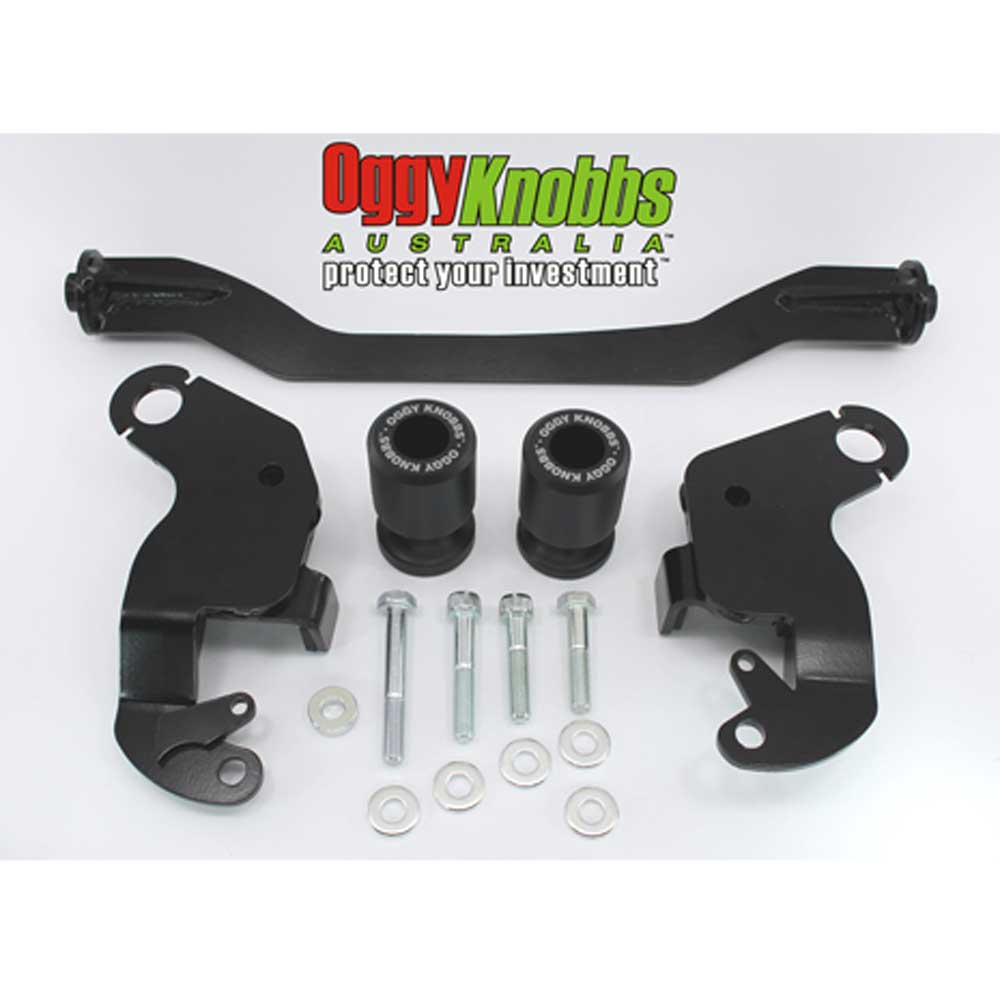OGGY KNOBBS ZX-6R 09-18 (Black Knobbs) - OK618