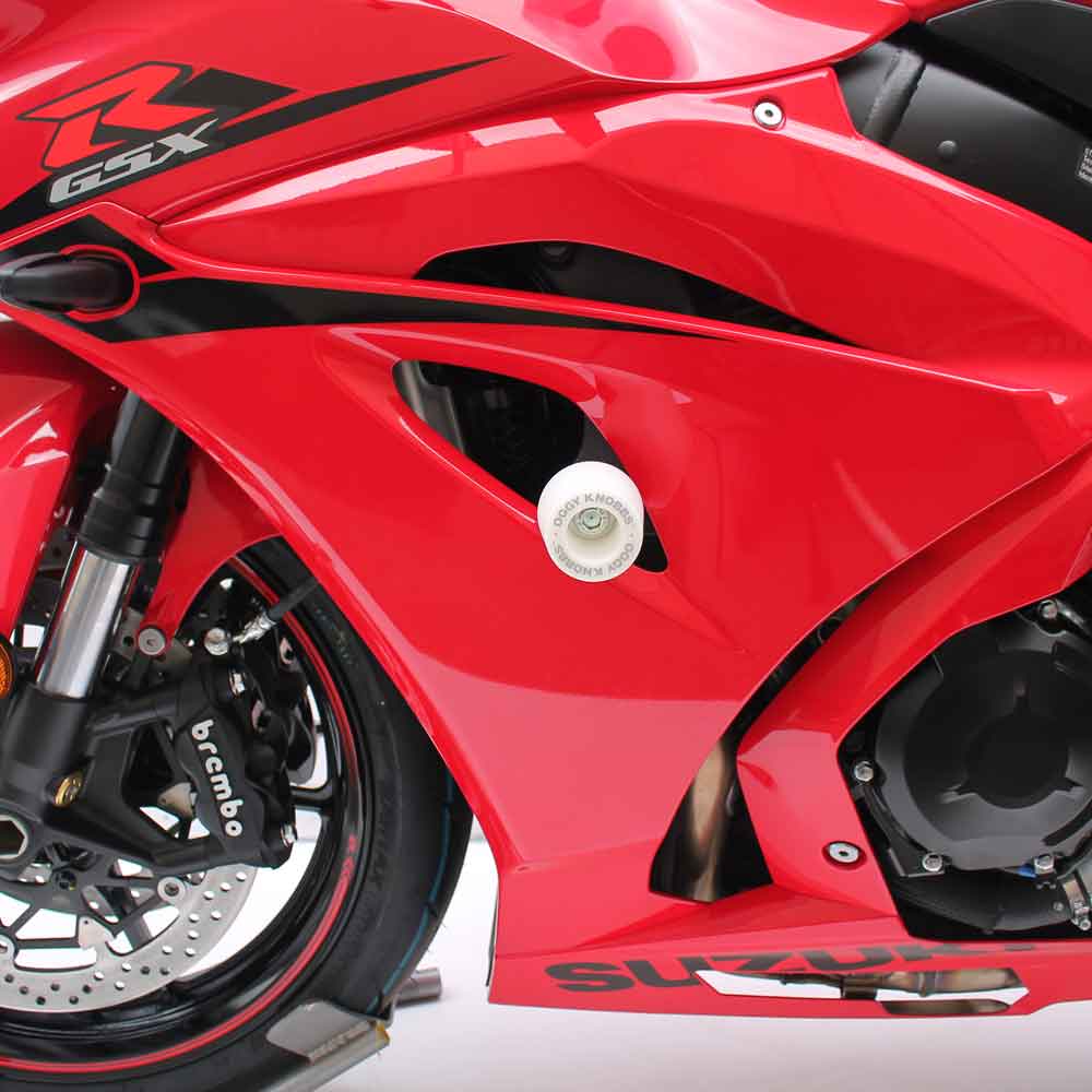 OGGY KNOBBS GSX-R 1000 & GSX-R 1000R 17-25 (White Knobbs) - OK765