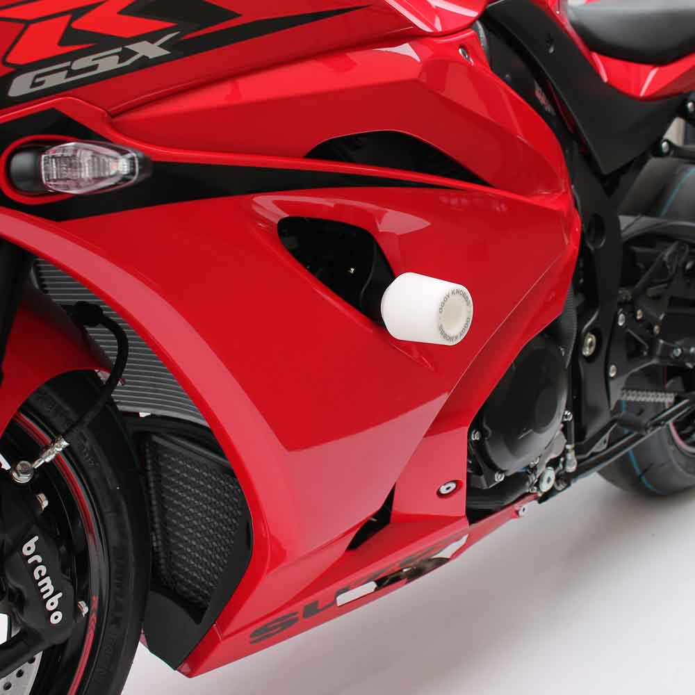 OGGY KNOBBS GSX-R 1000 & GSX-R 1000R 17-25 (White Knobbs) - OK765
