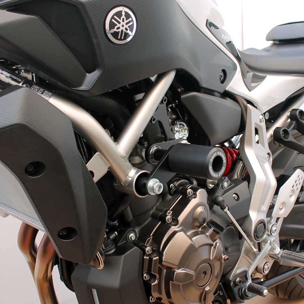 OGGY KNOBBS MT-07, TRACER 7 & 700, XSR 700 14-25 (Black Knobbs; Steel Brackets) - OK834ST