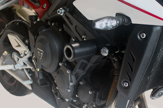OGGY KNOBBS 660-765 STREET TRIPLE 17-24 (Black Knobbs) - OK926