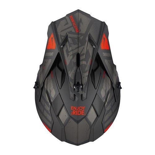 ONEAL 24 2SRS S/P-HELM PEAK GLITCH V.23 BLK/GRY YOUTH