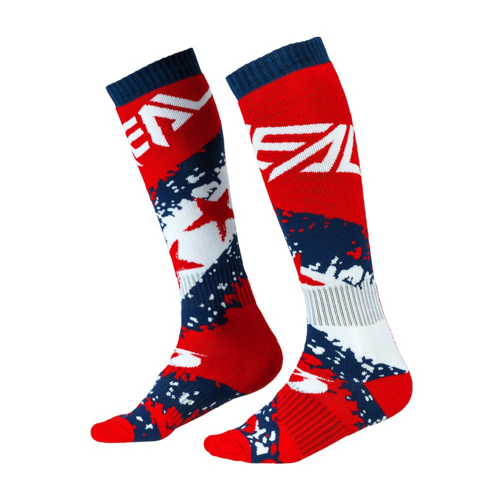 ONEAL 26 PRO MX SOCKS - STARS RED/BLU