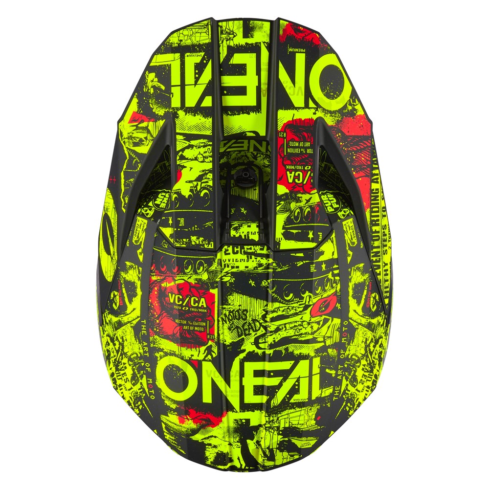 ONEAL 26 3SRS YOUTH HELM ATTACK - BLK/N-YEL (MD)