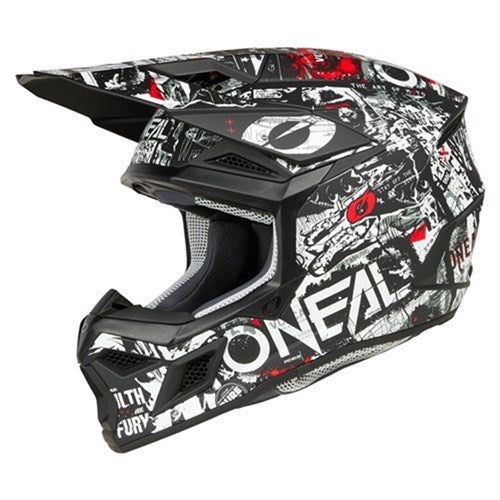 ONEAL 25 3SRS HELM ATTACK V.25 - MATTE BLK/WHT