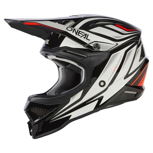ONEAL 24 3SRS HELMET VERTICAL V.23 - BLACK/WHITE