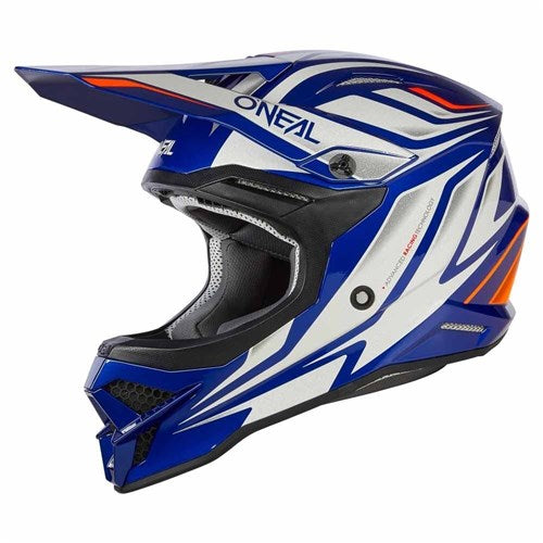 ONEAL 24 3SRS HELMET VERTICAL V.23 - BLUE/WHITE
