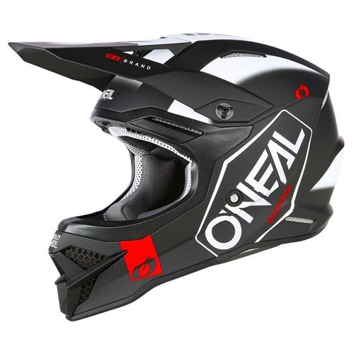 ONEAL 24 3SRS HELMET HEXX V.23 - BLACK/WHITE