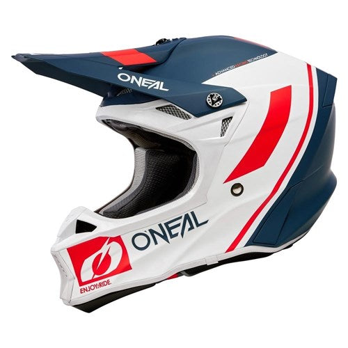 ONEAL 25 10SRS HELMET FLOW V.23 - BLUE/WHITE/RED