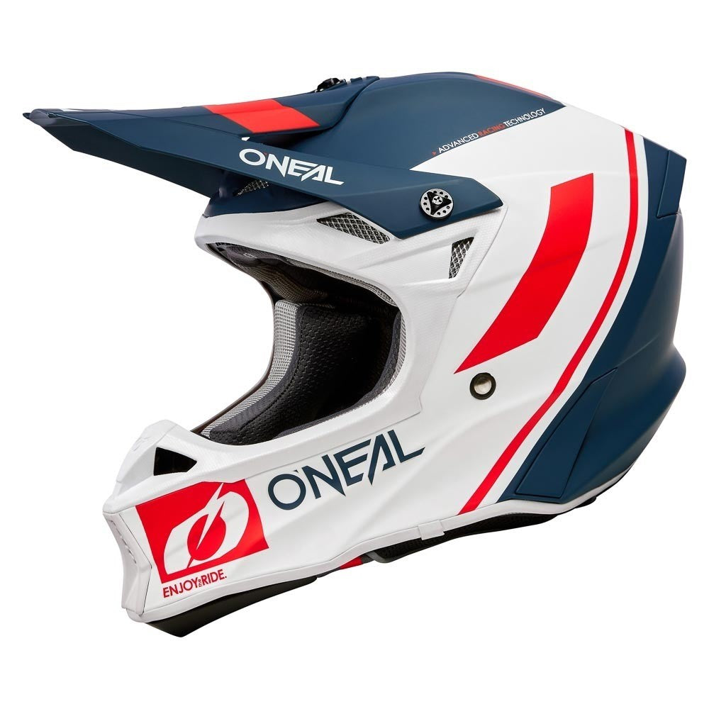 ONEAL 26 10SRS HELM FLOW - BLU/WHT/RED (SM)