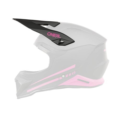 ONEAL 25 1SRS YOUTH S/P-HELM PEAK SOLID V.25 - MATTE BLK/PNK