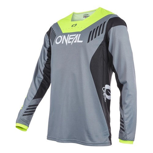 ONEAL 22 ELEMENT FR YOUTH JERSEY HYBRID GRY/NEON YEL (MD)