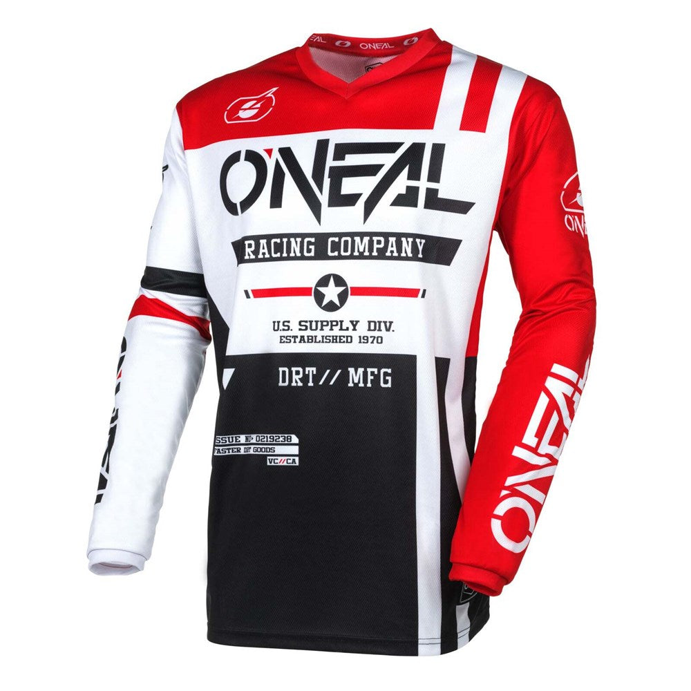 ONEAL 26 ELEMENT JSY WARHAWK BLK/WHT/RED (SM)