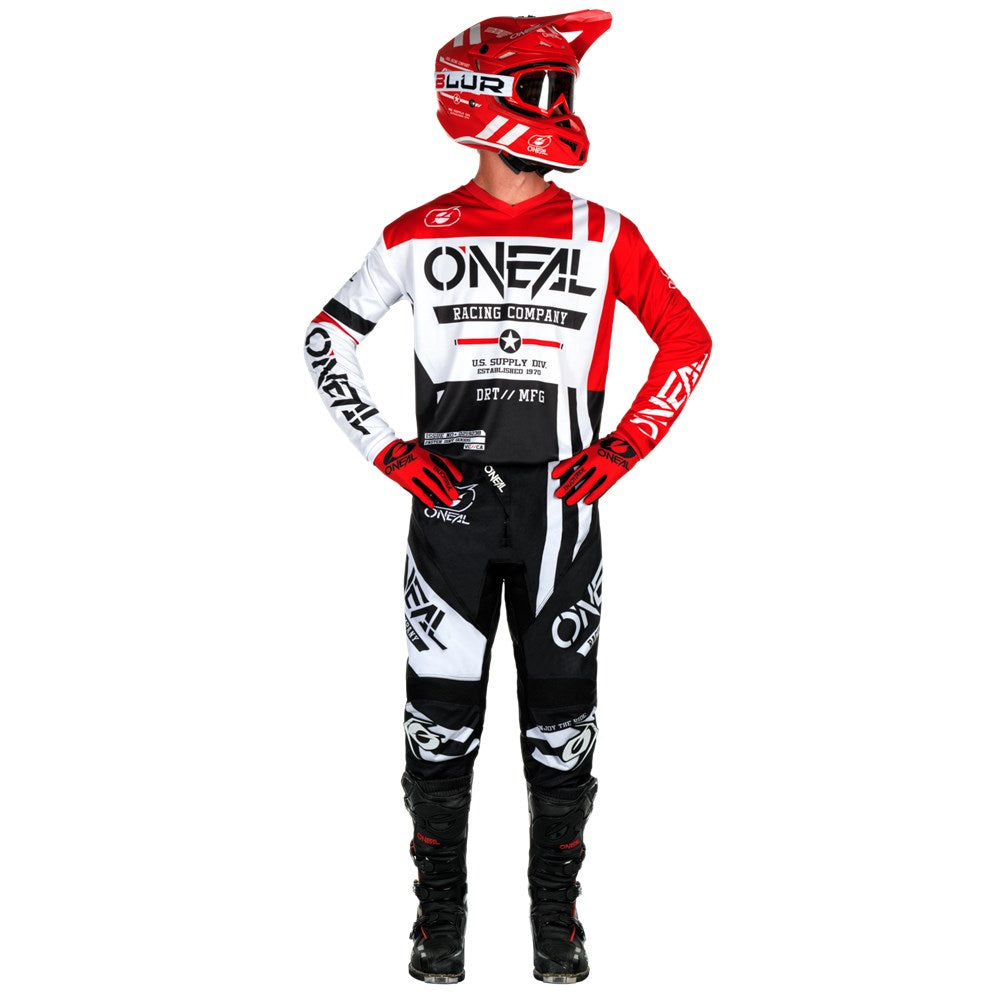 ONEAL 26 ELEMENT JSY WARHAWK BLK/WHT/RED (2XL)